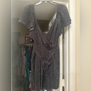 EUC Express polka dot romper